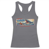 Funny Jonah And The Whale Racerback Tank Top Christian Bible Get in Loser Were Doing Gods Will