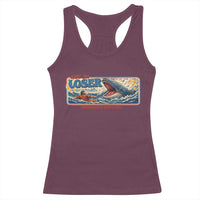 Funny Jonah And The Whale Racerback Tank Top Christian Bible Get in Loser Were Doing Gods Will