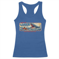 Funny Jonah And The Whale Racerback Tank Top Christian Bible Get in Loser Were Doing Gods Will