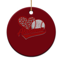 Alabama Fan Ceramic Ornament AL Baseball Heart Graphic Sports Style 80s 90s