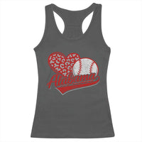 Alabama Fan Racerback Tank Top AL Baseball Heart Graphic Sports Style 80s 90s