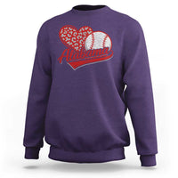 Alabama Fan Sweatshirt AL Baseball Heart Graphic Sports Style 80s 90s