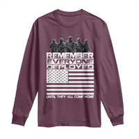 R.E.D Friday Long Sleeve Shirt Remember Everyone Deployed Military US Flag - Wonder Print Shop