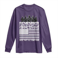 R.E.D Friday Long Sleeve Shirt Remember Everyone Deployed Military US Flag - Wonder Print Shop