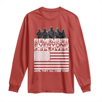 R.E.D Friday Long Sleeve Shirt Remember Everyone Deployed Military US Flag - Wonder Print Shop