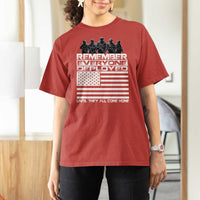 R.E.D Friday T Shirt For Women Remember Everyone Deployed Military US Flag - Wonder Print Shop