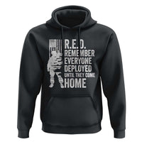 R.E.D Friday Hoodie Remember Everyone Deployed American Flag Military Supportive - Wonder Print Shop