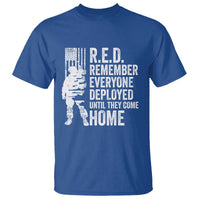 R.E.D Friday T Shirt Remember Everyone Deployed American Flag Military Supportive - Wonder Print Shop