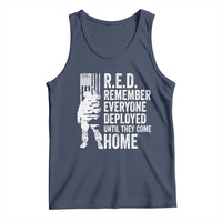 R.E.D Friday Tank Top Remember Everyone Deployed American Flag Military Supportive - Wonder Print Shop