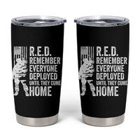 R.E.D Friday Tumbler Cup Remember Everyone Deployed American Flag Military Supportive - Wonder Print Shop