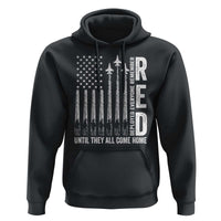 RED Friday Remember Everyone Deployed Hoodie Military American Flag - Wonder Print Shop