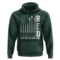 RED Friday Remember Everyone Deployed Hoodie Military American Flag - Wonder Print Shop