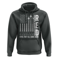 RED Friday Remember Everyone Deployed Hoodie Military American Flag - Wonder Print Shop