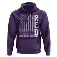 RED Friday Remember Everyone Deployed Hoodie Military American Flag - Wonder Print Shop