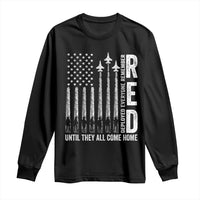RED Friday Remember Everyone Deployed Long Sleeve Shirt Military American Flag - Wonder Print Shop