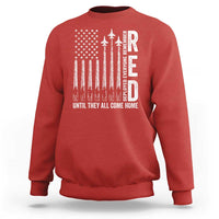 RED Friday Remember Everyone Deployed Sweatshirt Military American Flag - Wonder Print Shop