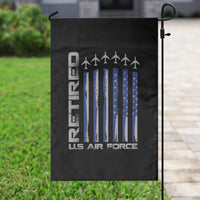 Retired US Air Force Garden Flag Vintage USAF Veteran USA Flag - Wonder Print Shop