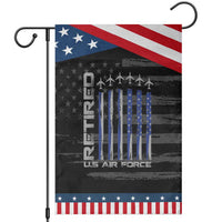 Retired US Air Force Garden Flag Vintage USAF Veteran USA Flag