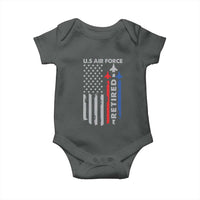 Veteran US Air Force Baby Onesie Vintage USA Flag Veterans - Wonder Print Shop