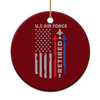 Veteran US Air Force Ceramic Ornament Vintage USA Flag Veterans - Wonder Print Shop