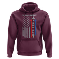 Veteran US Air Force Hoodie Vintage USA Flag Veterans - Wonder Print Shop