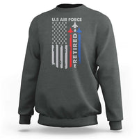 Veteran US Air Force Sweatshirt Vintage USA Flag Veterans - Wonder Print Shop