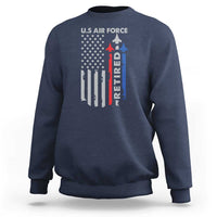Veteran US Air Force Sweatshirt Vintage USA Flag Veterans - Wonder Print Shop