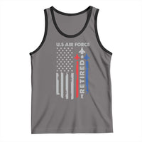Veteran US Air Force Tank Top Vintage USA Flag Veterans - Wonder Print Shop