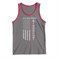 Veteran US Air Force Tank Top Vintage USA Flag Veterans - Wonder Print Shop