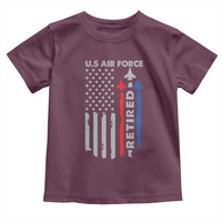 Veteran US Air Force Toddler T Shirt Vintage USA Flag Veterans - Wonder Print Shop