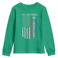 Veteran US Air Force Youth Sweatshirt Vintage USA Flag Veterans - Wonder Print Shop