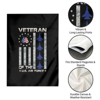 Veteran Of The US Air Force Garden Flag Vintage Camo USA Flag Veterans - Wonder Print Shop