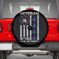 Veteran Of The US Air Force Spare Tire Cover Vintage Camo USA Flag Veterans - Wonder Print Shop