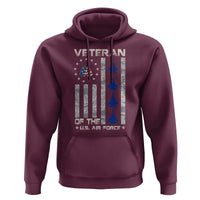 Veteran Of The US Air Force Hoodie Vintage Camo USA Flag Veterans - Wonder Print Shop