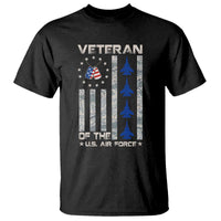 Veteran Of The US Air Force T Shirt Vintage Camo USA Flag Veterans - Wonder Print Shop