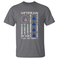 Veteran Of The US Air Force T Shirt Vintage Camo USA Flag Veterans - Wonder Print Shop