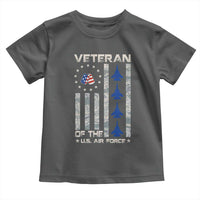 Veteran Of The US Air Force Toddler T Shirt Vintage Camo USA Flag Veterans - Wonder Print Shop