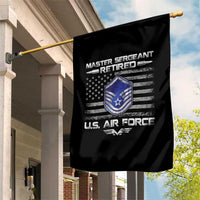Retired Master Sergeant Of The Air Force Veteran Garden Flag Vintage USA Flag Veterans - Wonder Print Shop