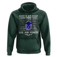 Retired Master Sergeant Of The Air Force Veteran Hoodie Vintage USA Flag Veterans - Wonder Print Shop