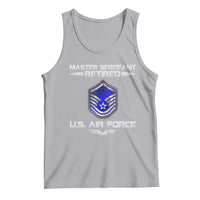 Retired Master Sergeant Of The Air Force Veteran Tank Top Vintage USA Flag Veterans - Wonder Print Shop