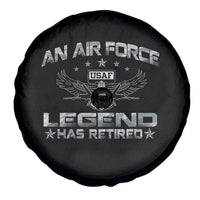 An Air Force Legend Has Retired Spare Tire Cover Vintage Camo US Veteran - Wonder Print Shop