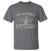 An Air Force Legend Has Retired T Shirt Vintage Camo US Veteran - Wonder Print Shop