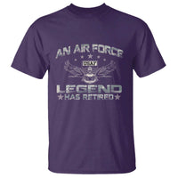 An Air Force Legend Has Retired T Shirt Vintage Camo US Veteran - Wonder Print Shop