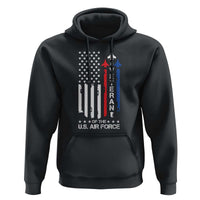 Air Force Veteran Hoodie Vintage US Flag - Wonder Print Shop