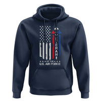 Air Force Veteran Hoodie Vintage US Flag - Wonder Print Shop