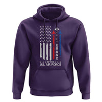 Air Force Veteran Hoodie Vintage US Flag - Wonder Print Shop
