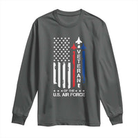 Air Force Veteran Long Sleeve Shirt Vintage US Flag - Wonder Print Shop