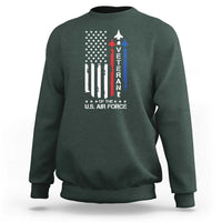 Air Force Veteran Sweatshirt Vintage US Flag - Wonder Print Shop
