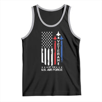 Air Force Veteran Tank Top Vintage US Flag - Wonder Print Shop