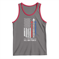 Air Force Veteran Tank Top Vintage US Flag - Wonder Print Shop